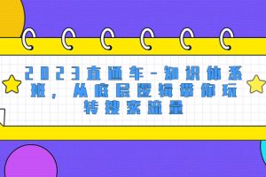(8104期)2023直通车-知识体系班,从底层逻辑带你玩转搜索流量(18节课)