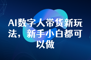 AI数字人带货新玩法,新手小白都可以做