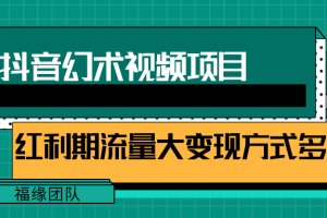 短视频流量分成计划，红利期流量大变现方式多【视频教程，附软件】