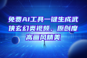 免费AI工具一键生成武侠玄幻类视频