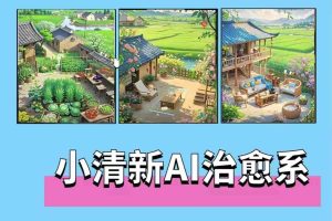 夏小荷·小清新短视频，小清新治愈系AI插画